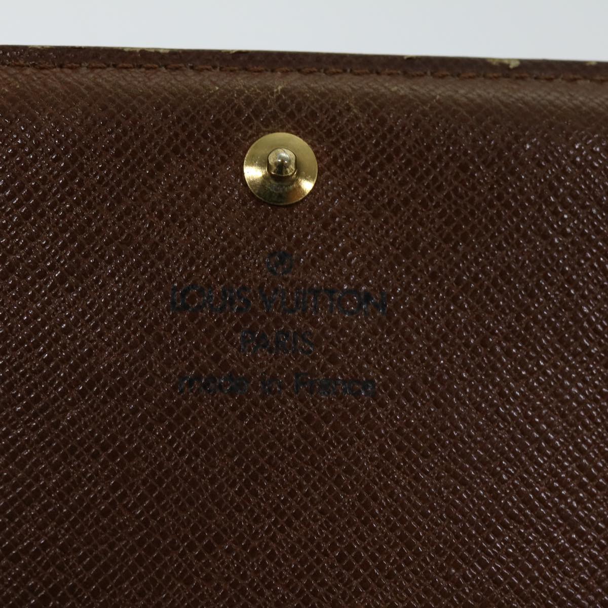 LOUIS VUITTON Monogram Porte Monnaie Billets Tresor Wallet M61730 LV th4716