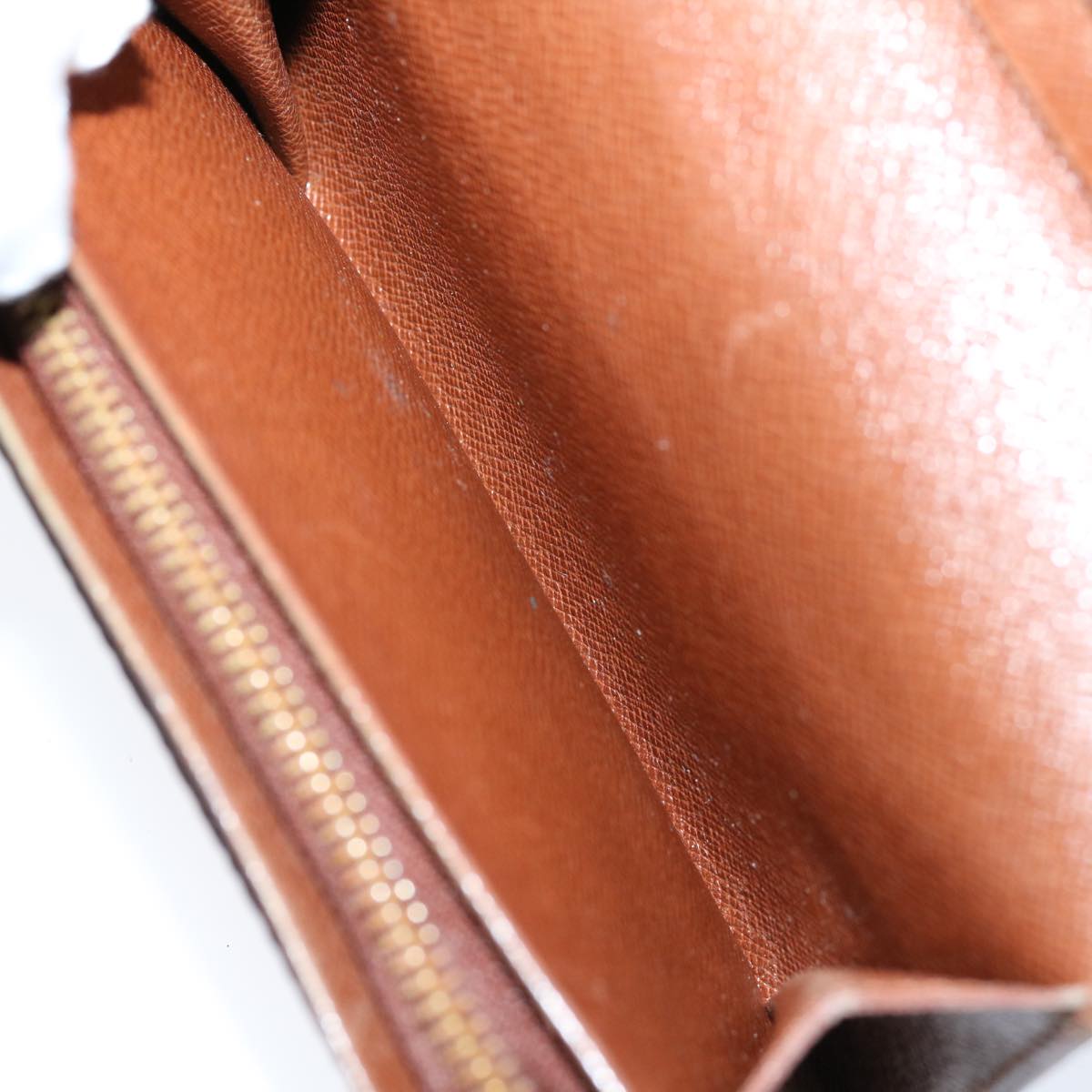 LOUIS VUITTON Monogram Porte Monnaie Billets Tresor Wallet M61730 LV th4716
