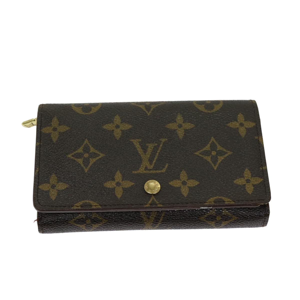 LOUIS VUITTON Monogram Porte Monnaie Billets Tresor Wallet M61730 LV th4716