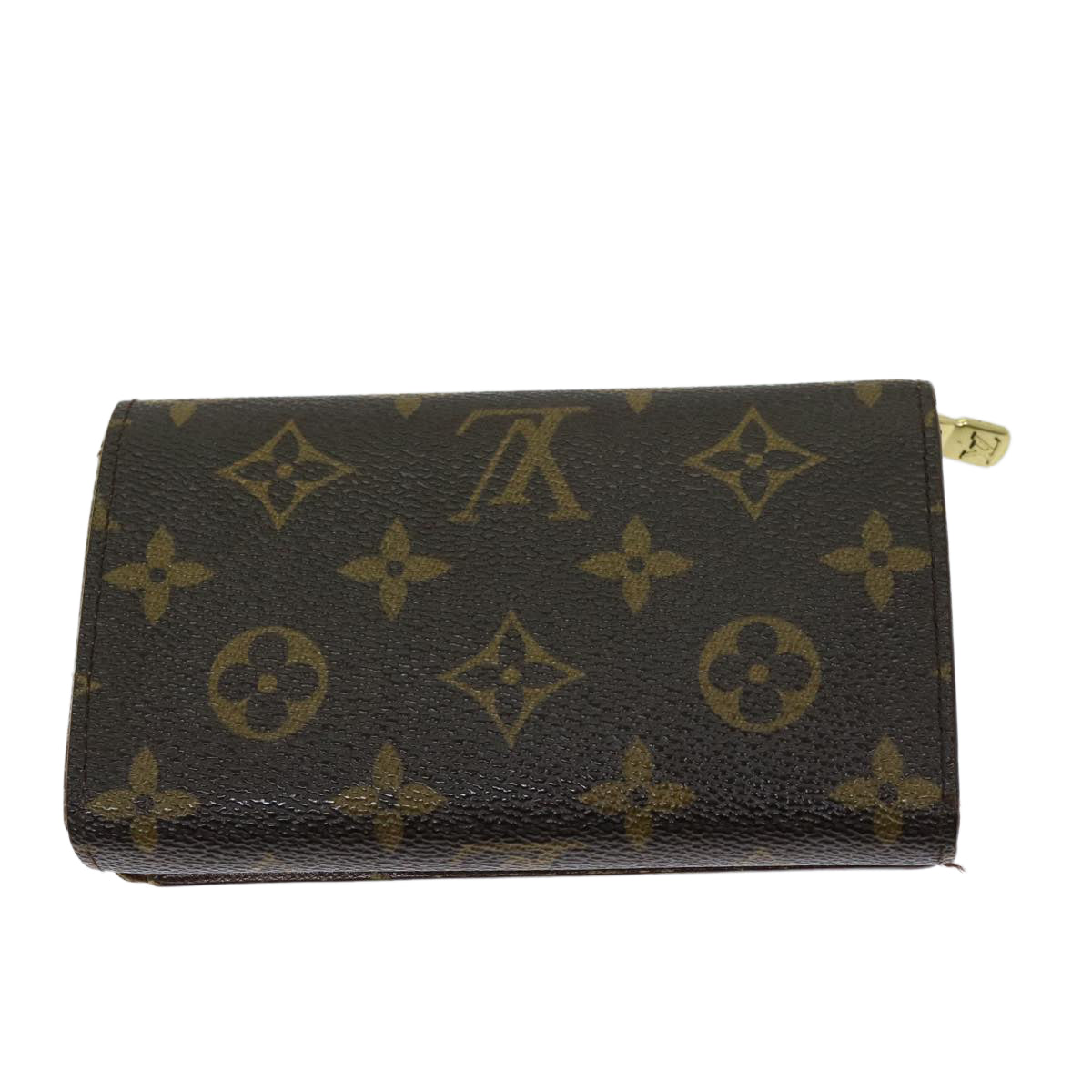 LOUIS VUITTON Monogram Porte Monnaie Billets Tresor Wallet M61730 LV th4716