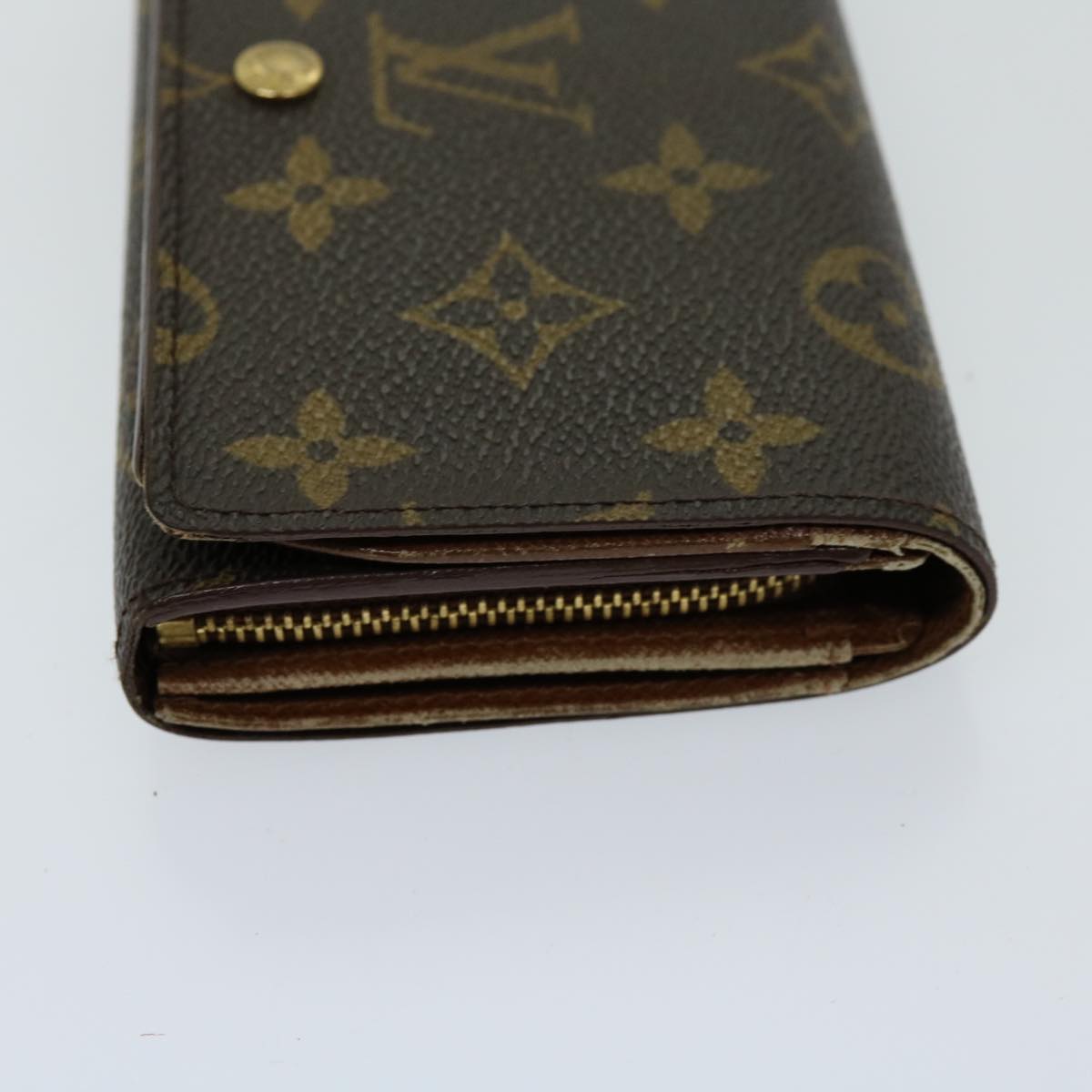 LOUIS VUITTON Monogram Porte Monnaie Billets Tresor Wallet M61730 LV th4716