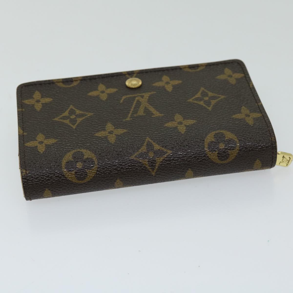 LOUIS VUITTON Monogram Porte Monnaie Billets Tresor Wallet M61730 LV th4716