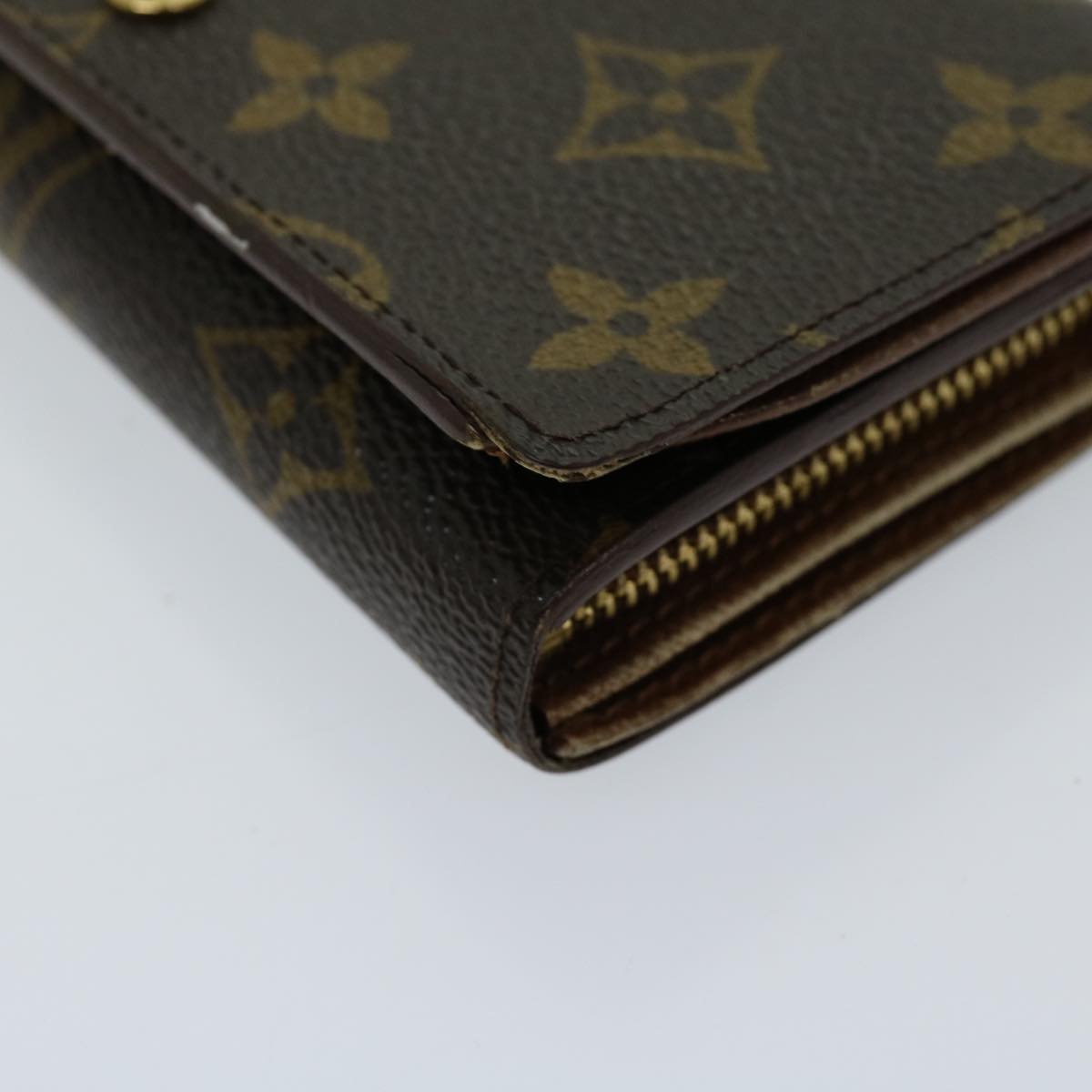 LOUIS VUITTON Monogram Porte Monnaie Billets Tresor Wallet M61730 LV th4716