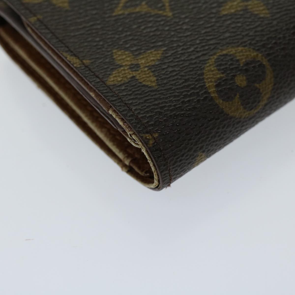 LOUIS VUITTON Monogram Porte Monnaie Billets Tresor Wallet M61730 LV th4716