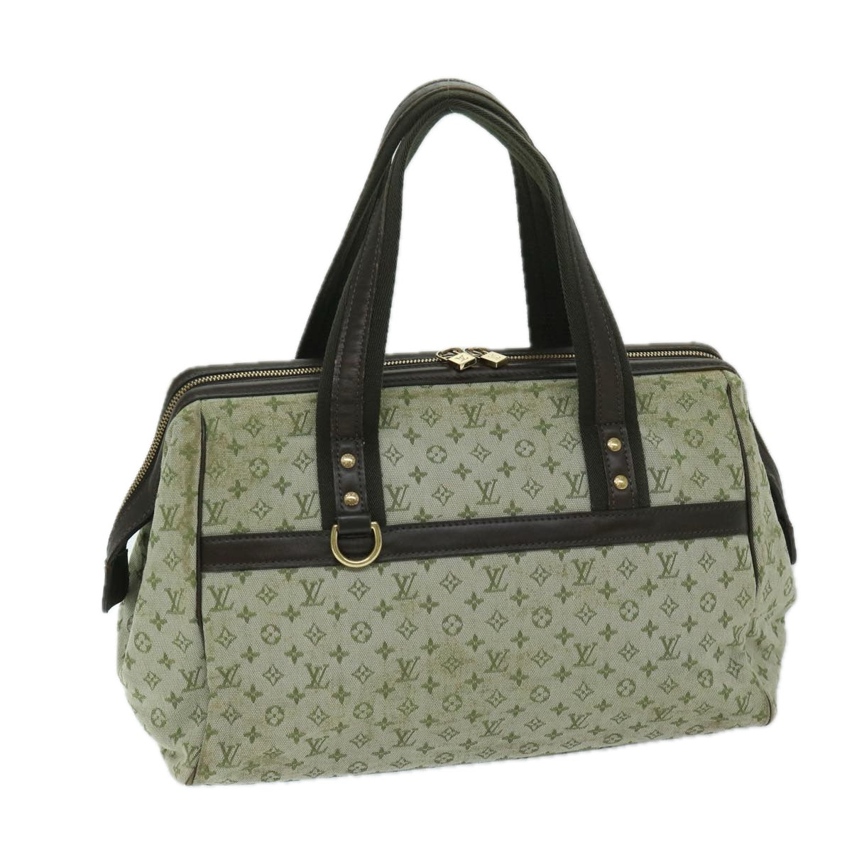 LOUIS VUITTON Monogram Mini Josephine GM Hand Bag Khaki M92310 LV th4721
