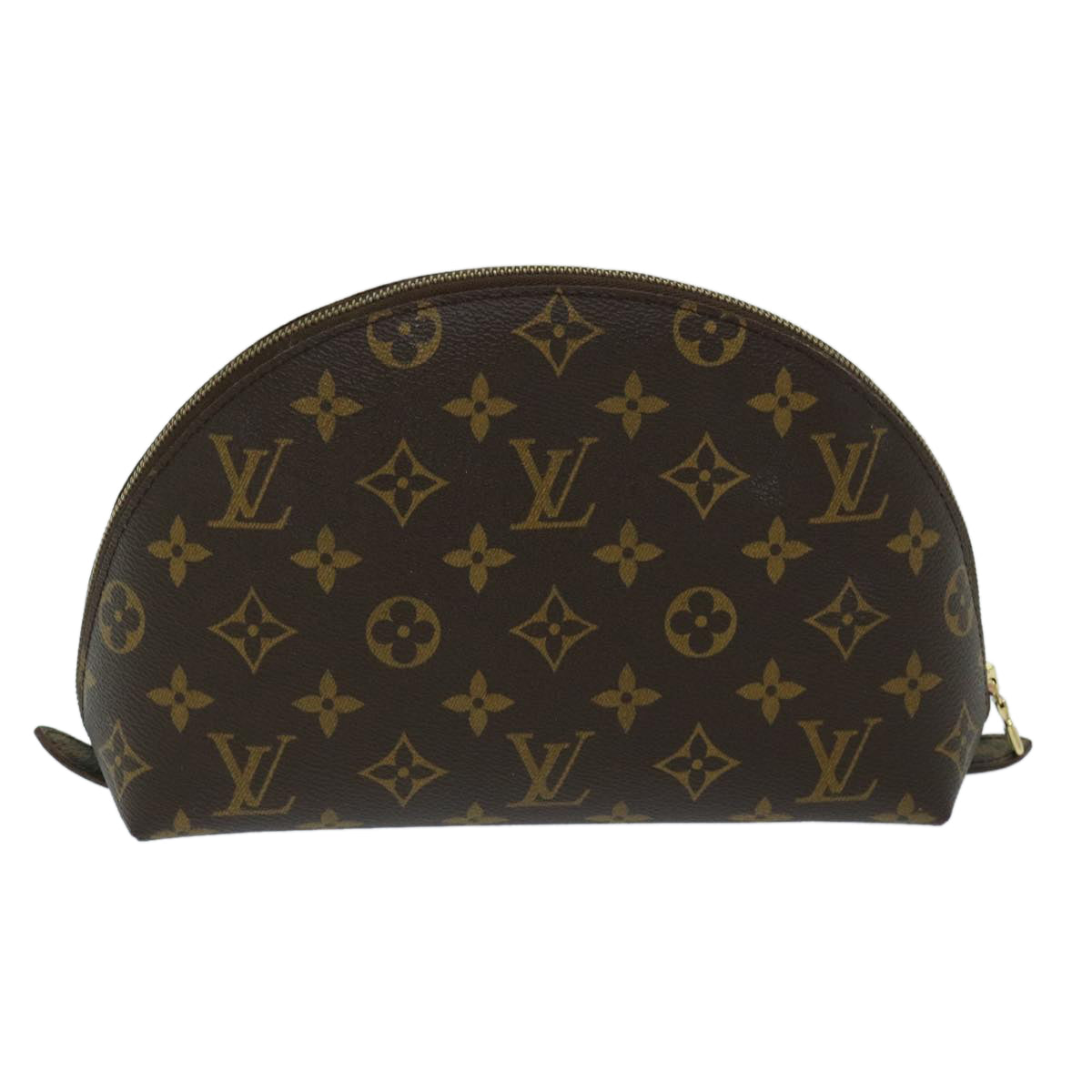 LOUIS VUITTON Monogram Trousse Demi Ronde Cosmetic Pouch M47520 LV th4728