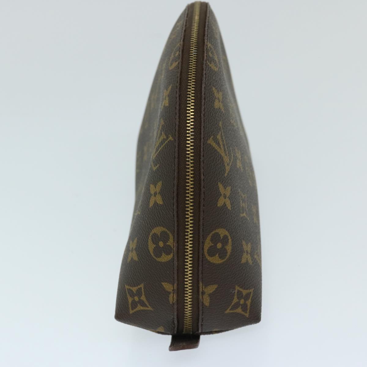 LOUIS VUITTON Monogram Trousse Demi Ronde Cosmetic Pouch M47520 LV th4728