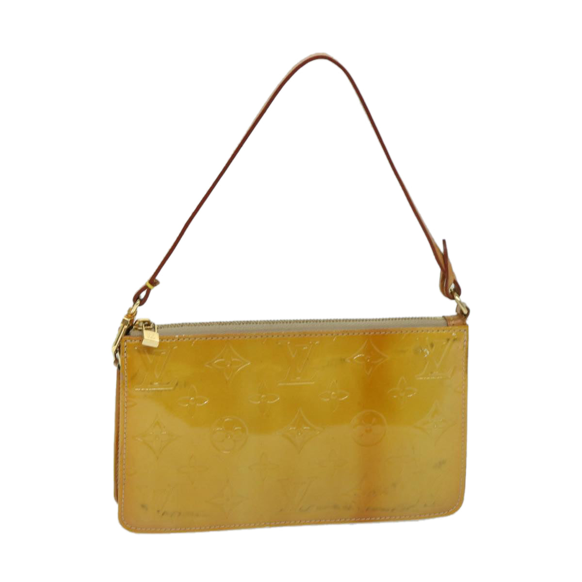 LOUIS VUITTON Monogram Vernis Lexington Pouch Beige M91010 LV th4739