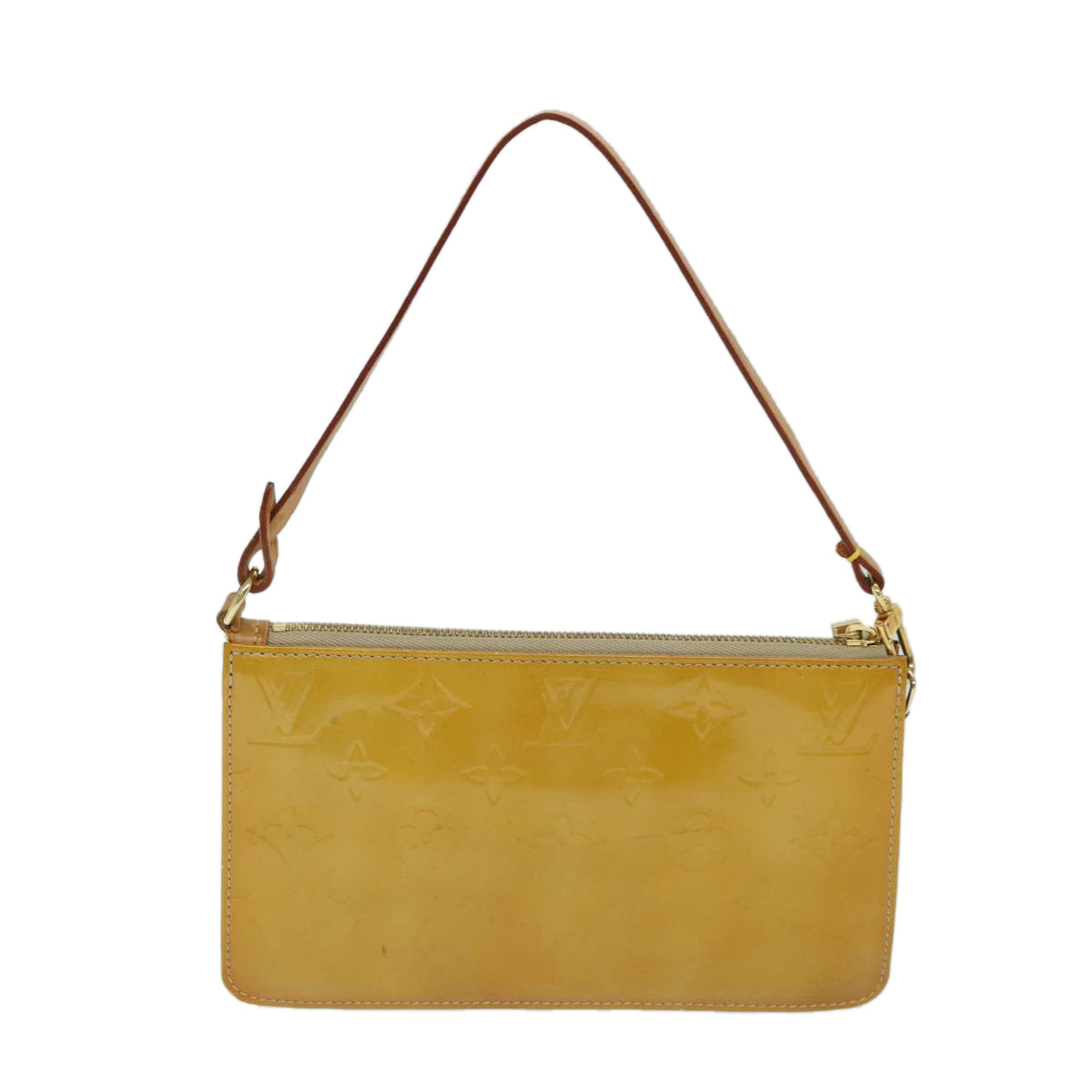 LOUIS VUITTON Monogram Vernis Lexington Pouch Beige M91010 LV th4739