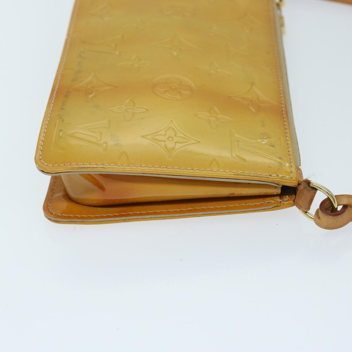 LOUIS VUITTON Monogram Vernis Lexington Pouch Beige M91010 LV th4739