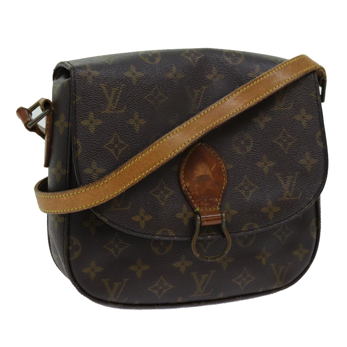 LOUIS VUITTON Monogram Saint Cloud GM Shoulder Bag M51242 LV th4755