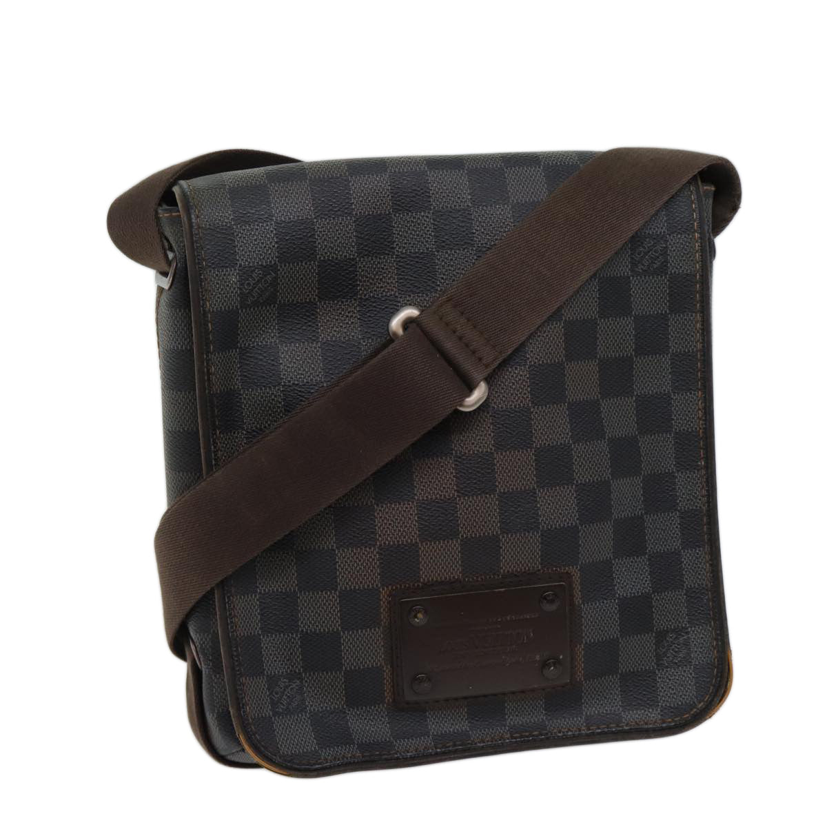 LOUIS VUITTON Damier Ebene Brooklyn PM Shoulder Bag N51210 LV th4765