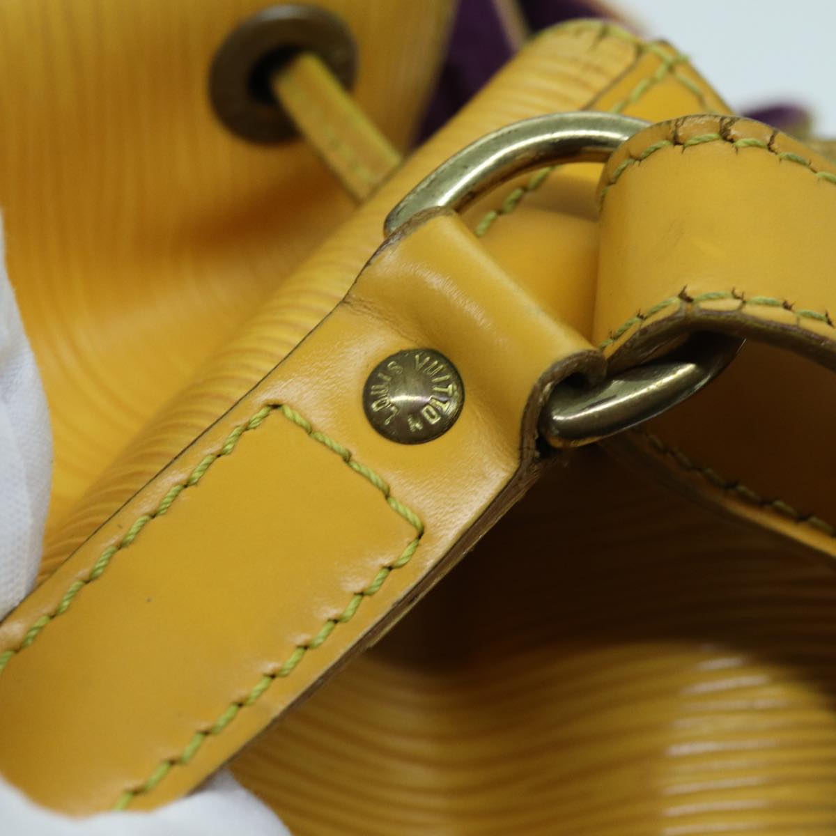 LOUIS VUITTON Epi Petit Noe Shoulder Bag Tassili Yellow M44109 LV th4766