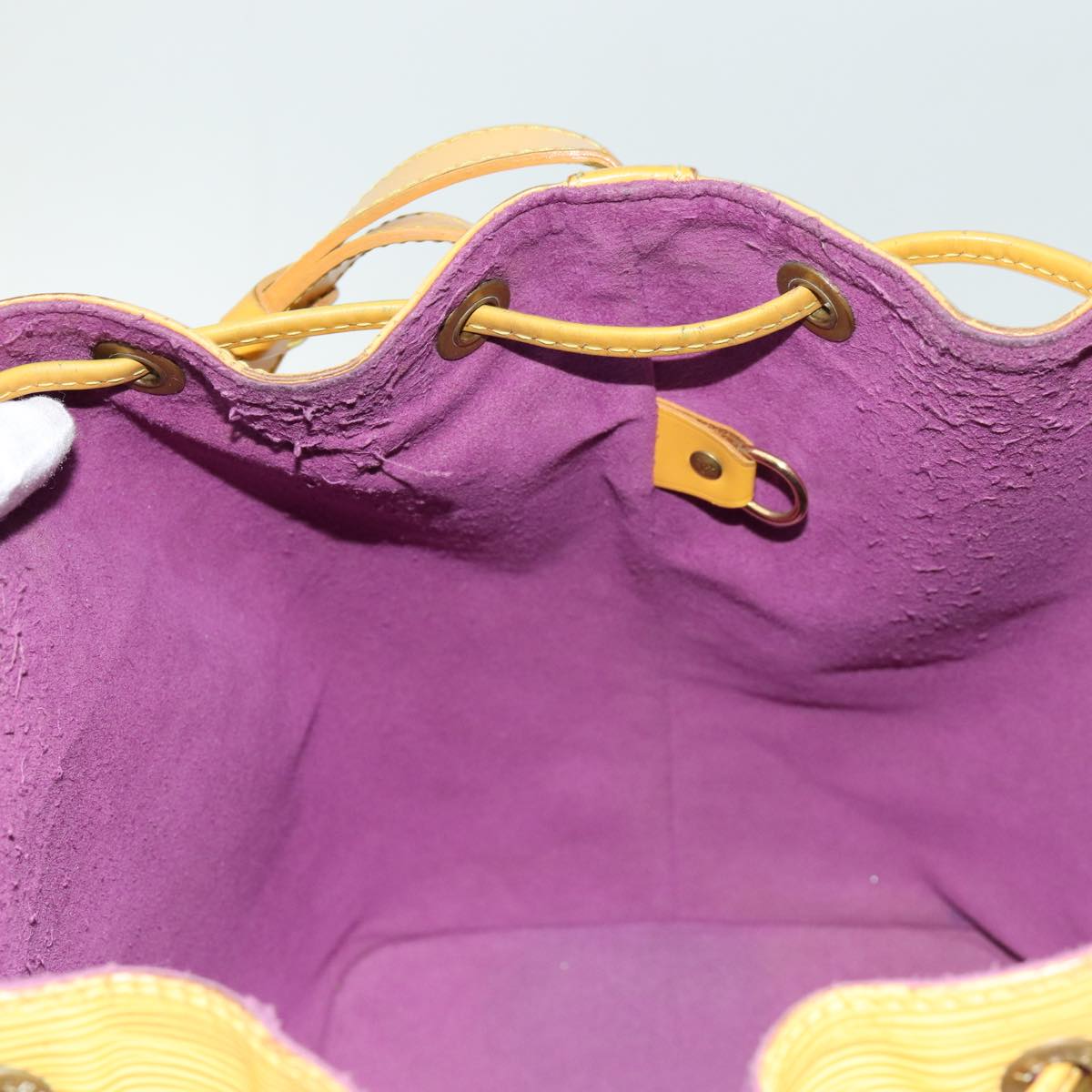 LOUIS VUITTON Epi Petit Noe Shoulder Bag Tassili Yellow M44109 LV th4766