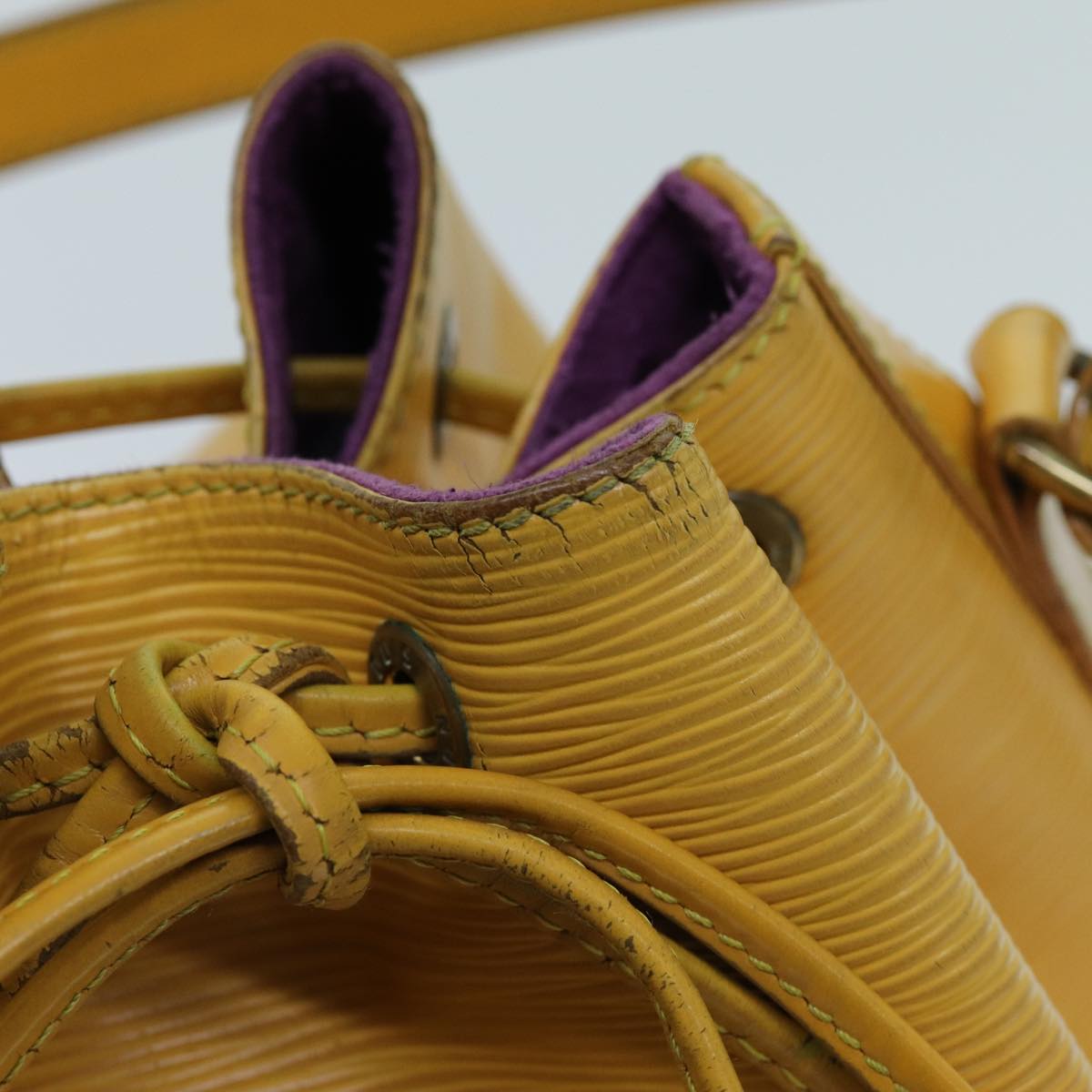 LOUIS VUITTON Epi Petit Noe Shoulder Bag Tassili Yellow M44109 LV th4766