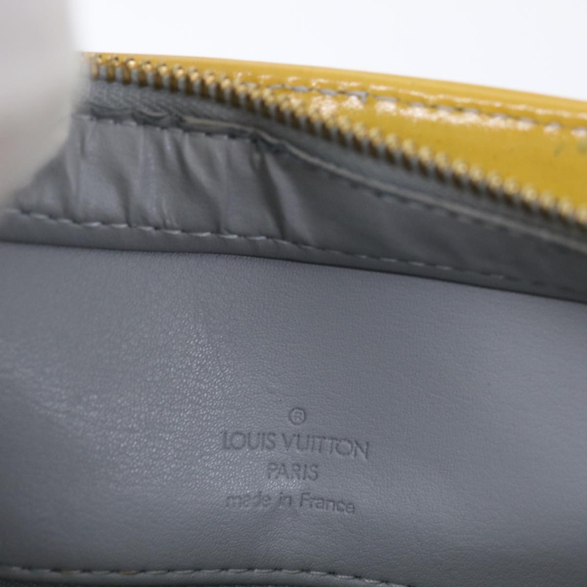 LOUIS VUITTON Monogram Vernis Houston Hand Bag Gris M91053 LV th4768