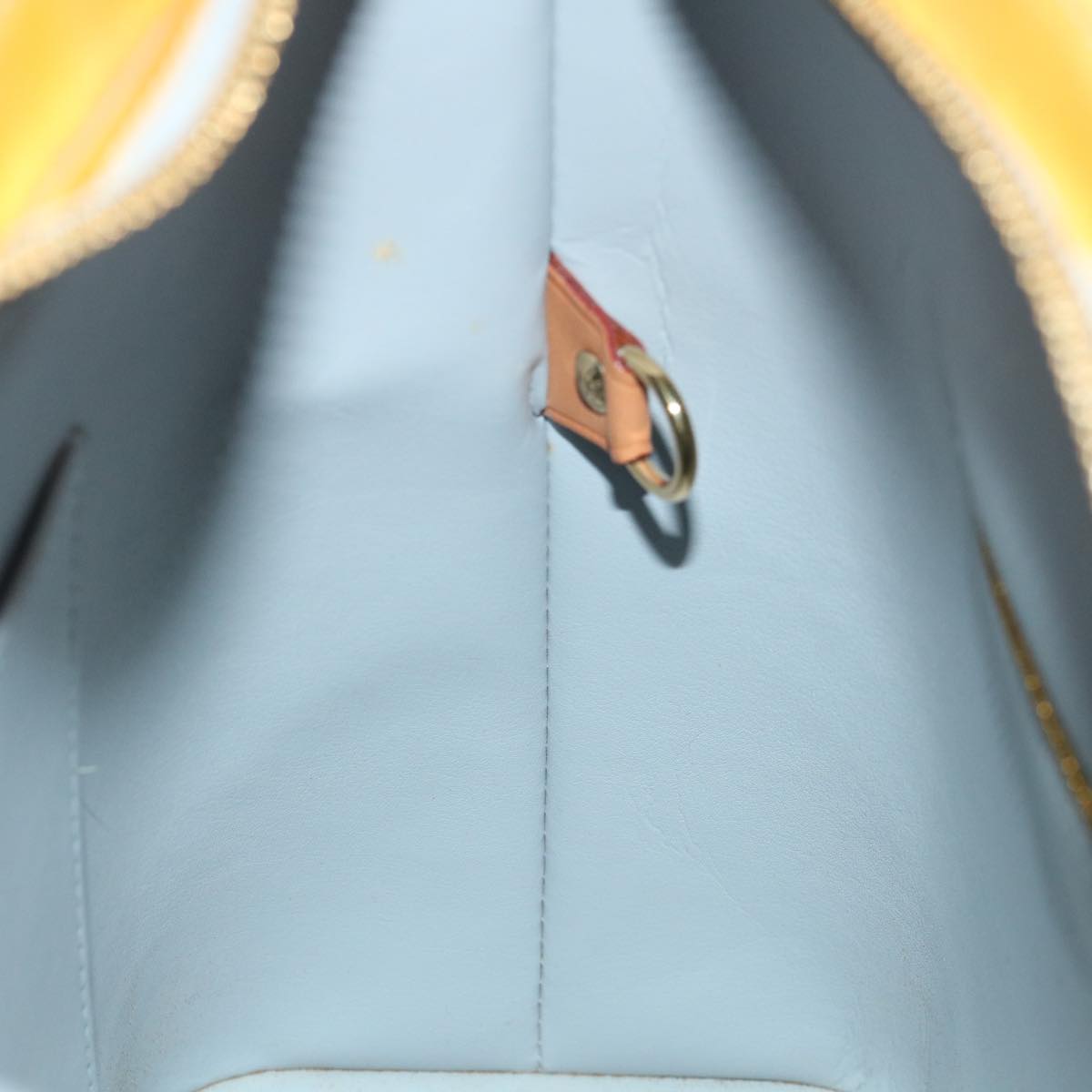 LOUIS VUITTON Monogram Vernis Houston Hand Bag Gris M91053 LV th4768