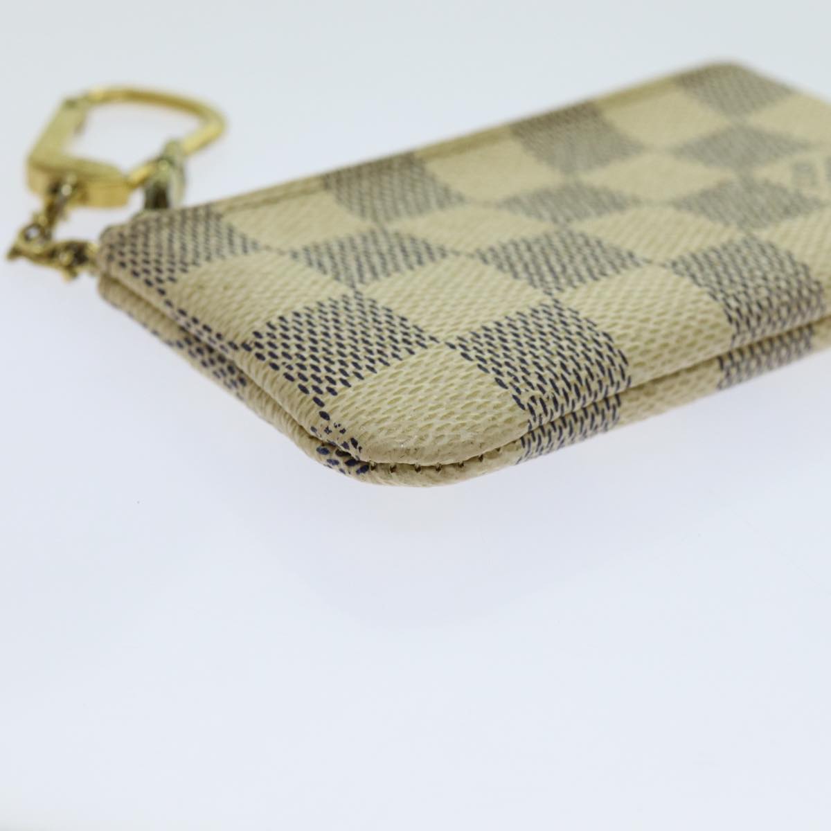 LOUIS VUITTON Damier Azur Pochette Cles Coin Purse N62659 LV th4773