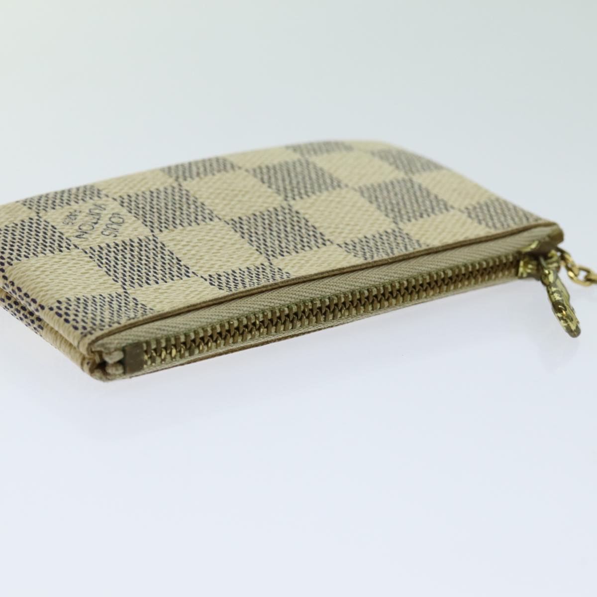 LOUIS VUITTON Damier Azur Pochette Cles Coin Purse N62659 LV th4773