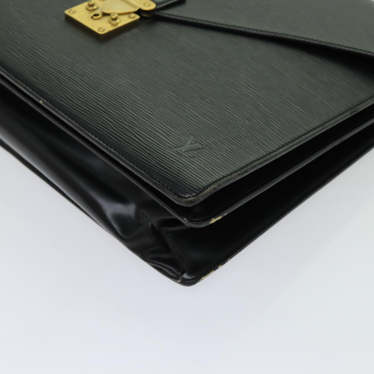 LOUIS VUITTON Epi Serviette Ambassador Business Bag Black M54412 LV th4783