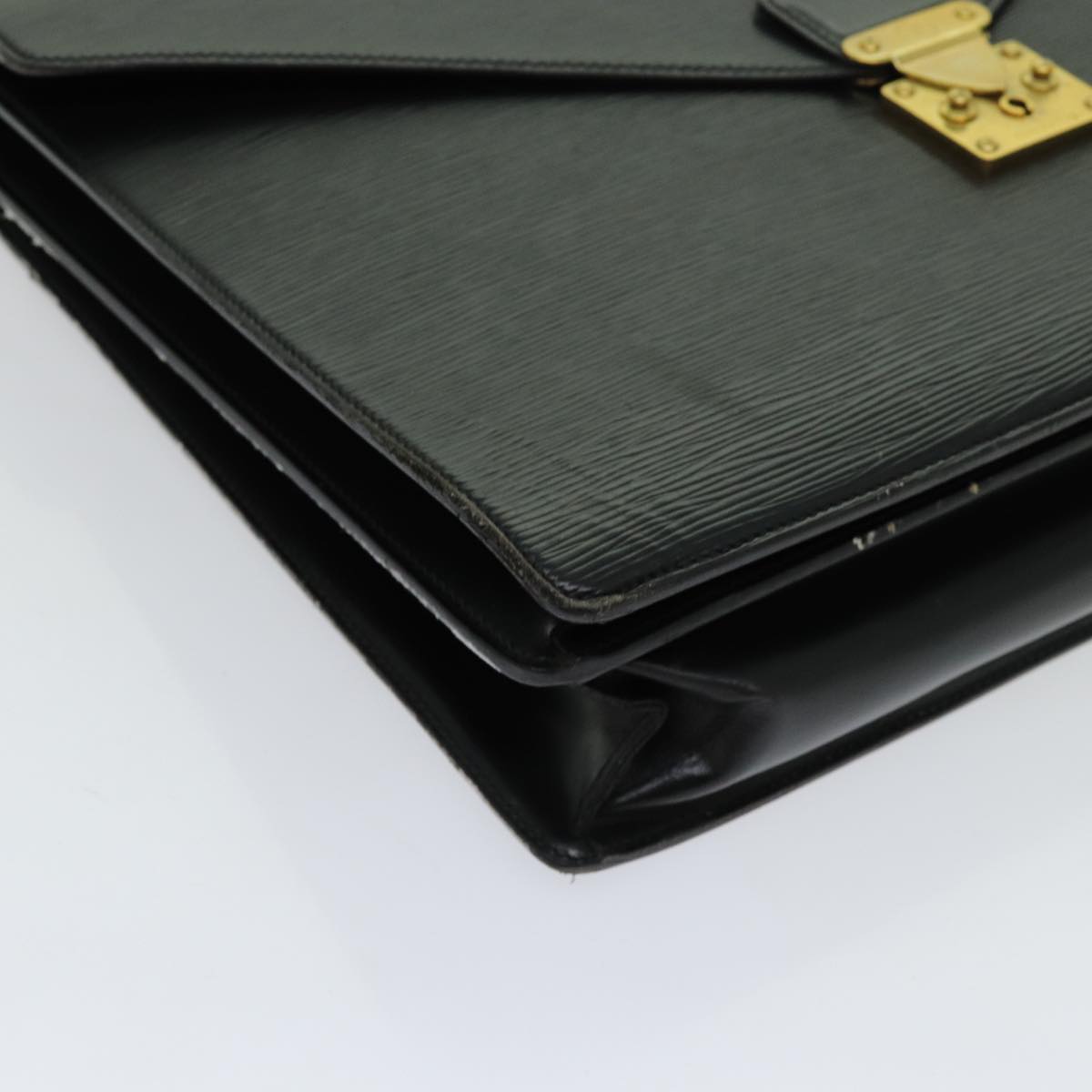 LOUIS VUITTON Epi Serviette Ambassador Business Bag Black M54412 LV th4783