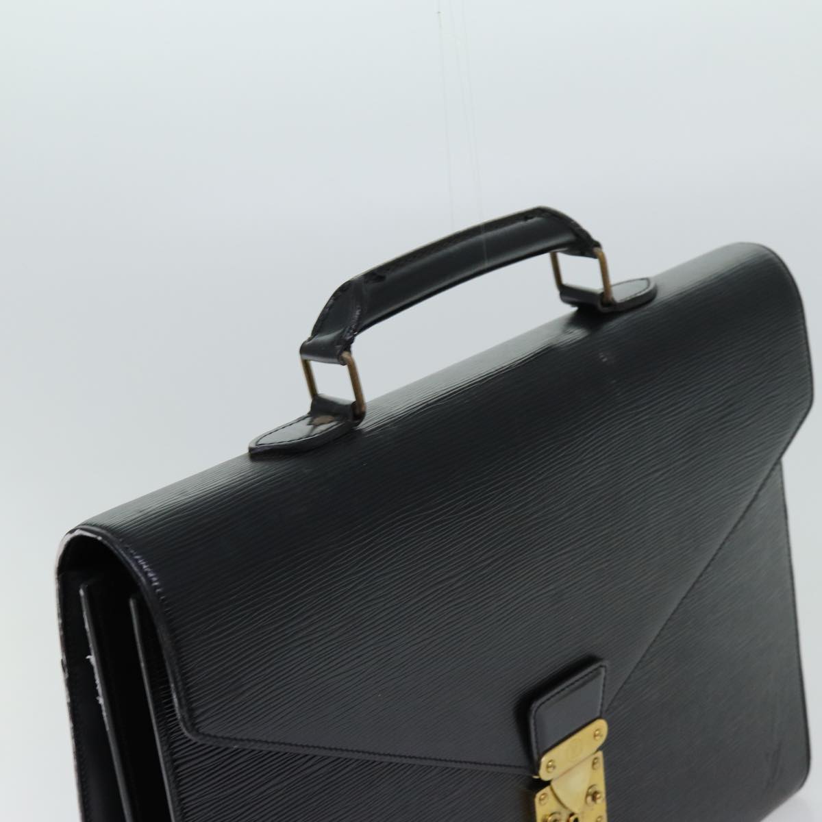 LOUIS VUITTON Epi Serviette Ambassador Business Bag Black M54412 LV th4783