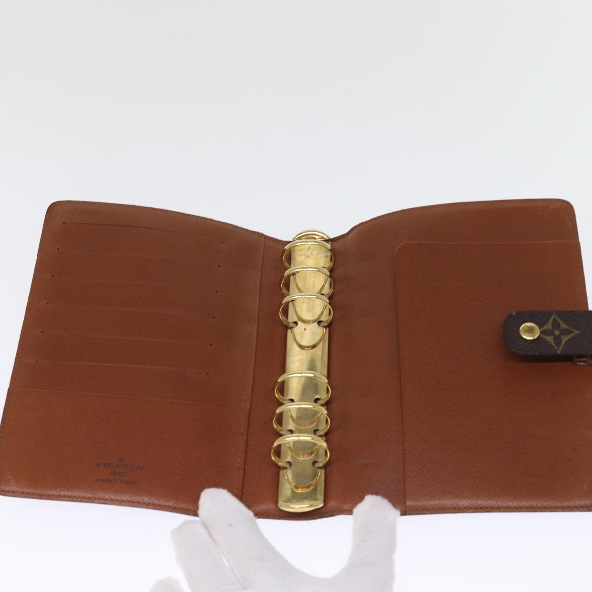 LOUIS VUITTON Monogram Agenda MM Day Planner Cover R20105 LV th4897