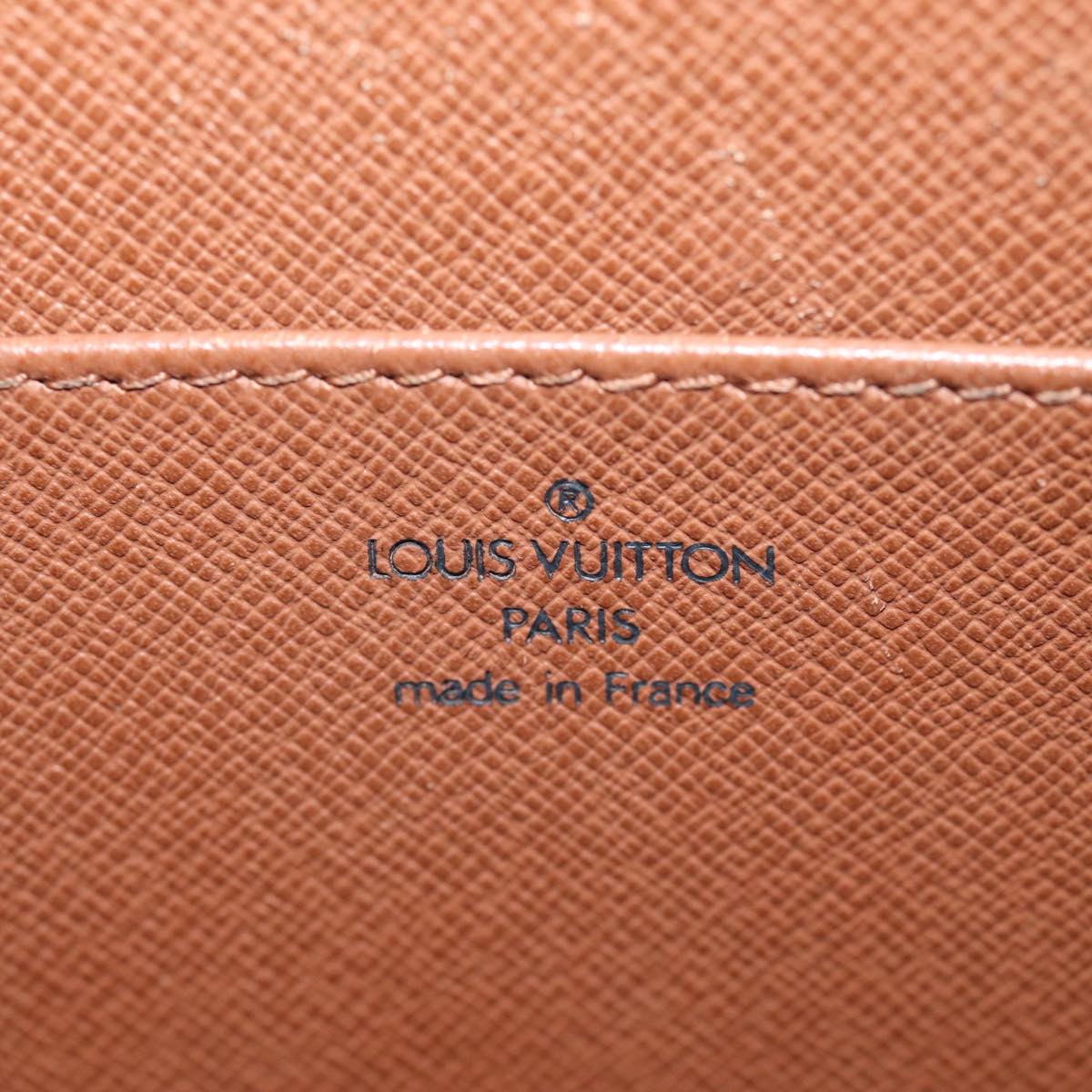 LOUIS VUITTON Epi Pochette Homme Bag Brown Zipang gold M52528 LV th4899