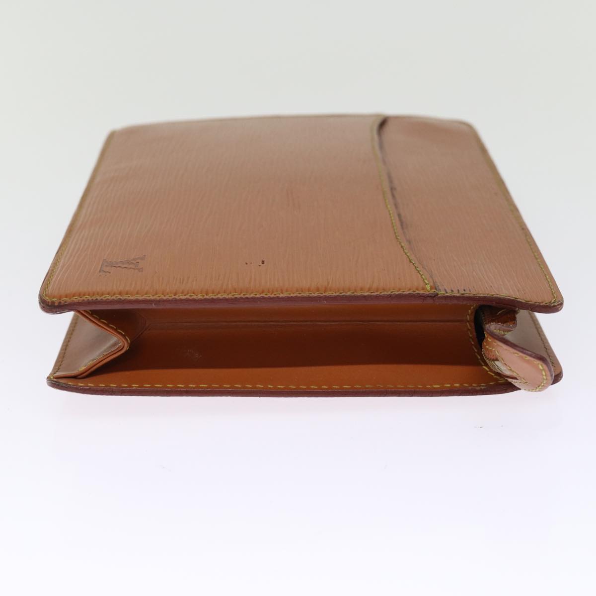 LOUIS VUITTON Epi Pochette Homme Bag Brown Zipang gold M52528 LV th4899
