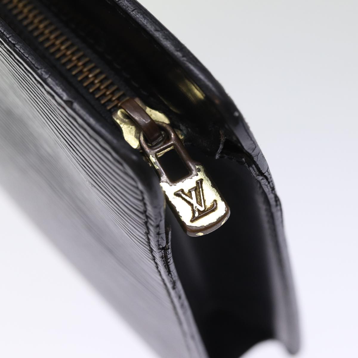 LOUIS VUITTON Epi Pochette Homme Clutch Bag Black Noir M52522 LV th4900