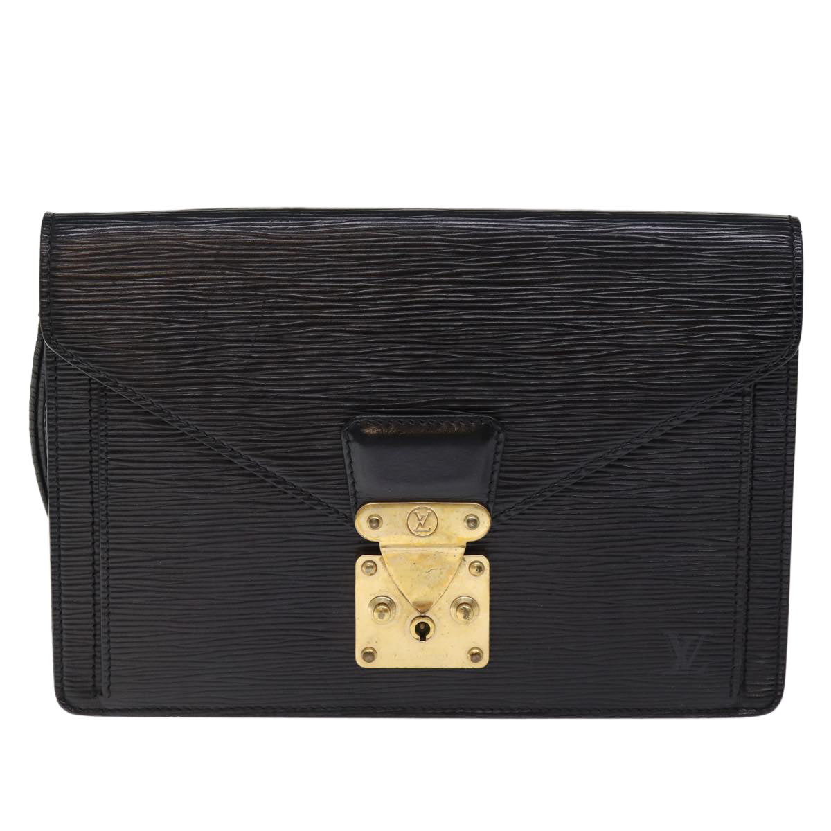 LOUIS VUITTON Epi Serie Dragonne Hand Bag Black Noir M52612 LV th4901