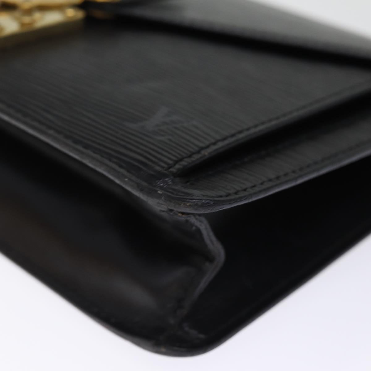 LOUIS VUITTON Epi Serie Dragonne Hand Bag Black Noir M52612 LV th4901