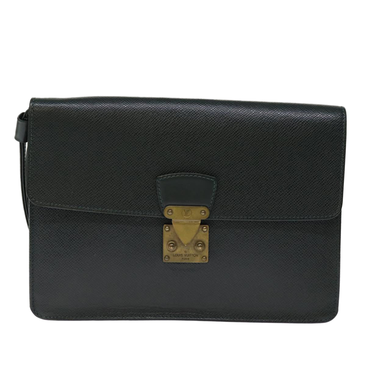 LOUIS VUITTON Taiga Pochette Kourad Clutch Bag Epicea M30194 LV th4902