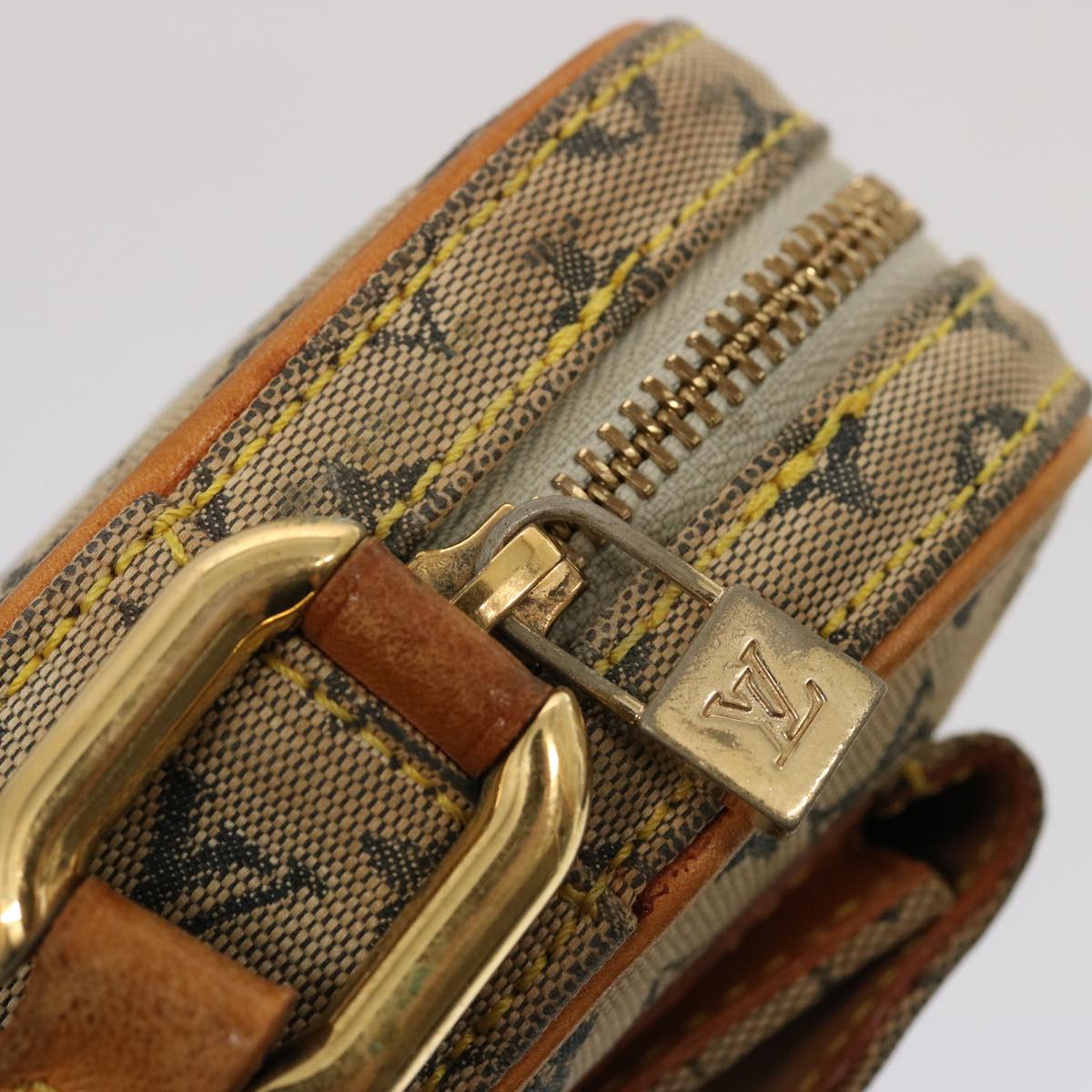 LOUIS VUITTON Monogram Mini Juliet MM Shoulder Bag Blue M92004 LV th4905