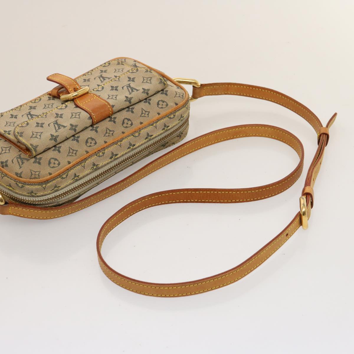 LOUIS VUITTON Monogram Mini Juliet MM Shoulder Bag Blue M92004 LV th4905