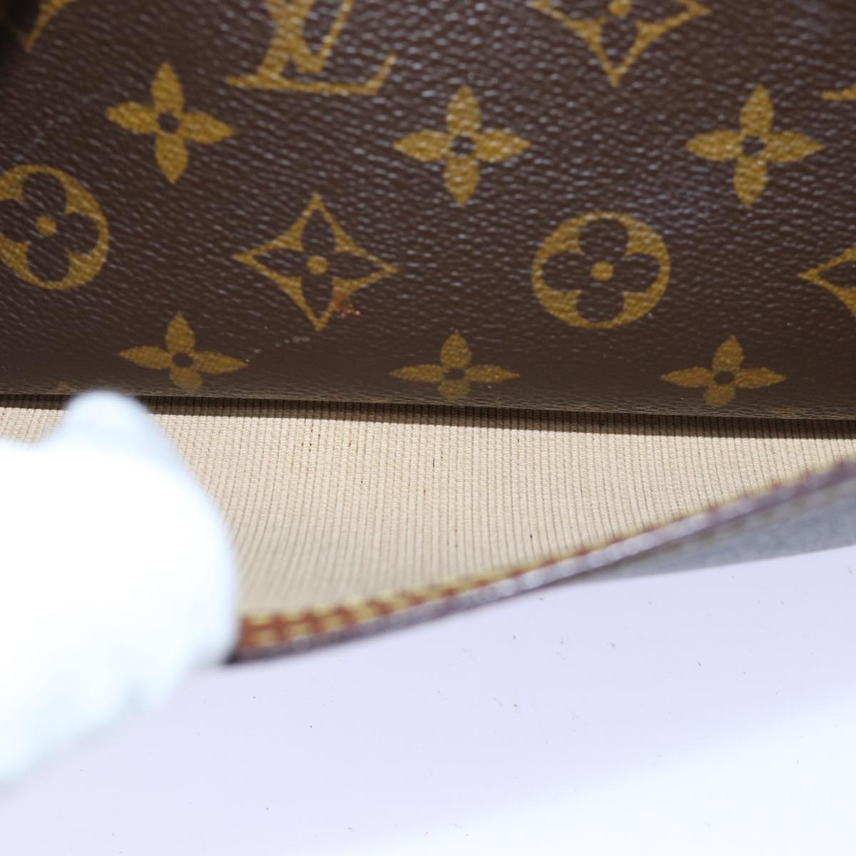 LOUIS VUITTON Monogram Reporter PM Shoulder Bag M45254 LV th4919