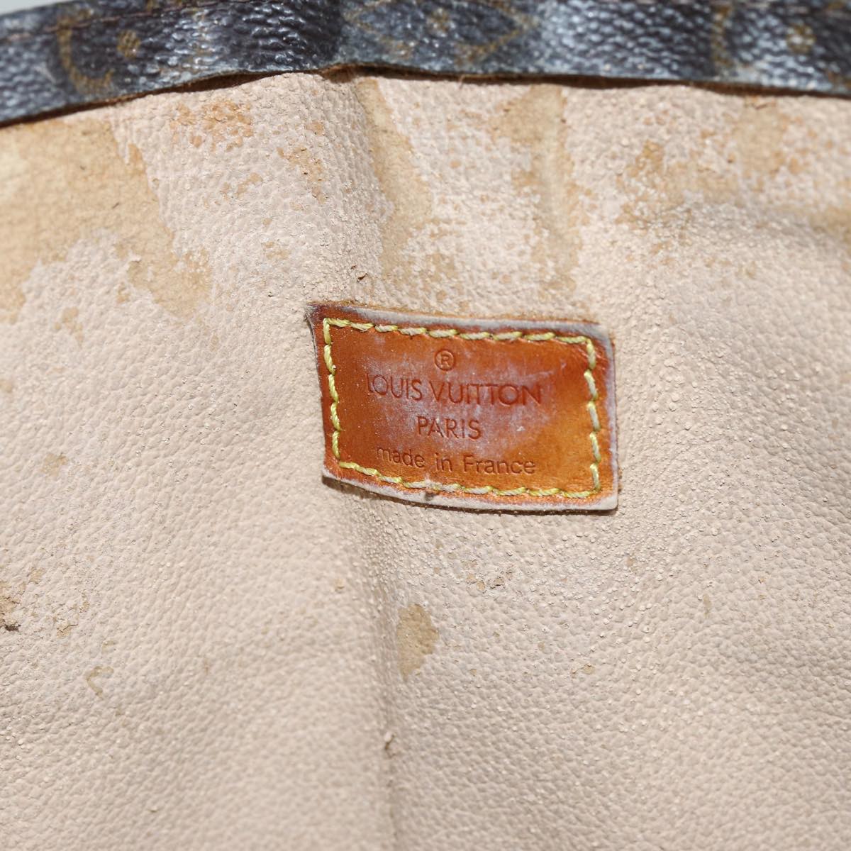 LOUIS VUITTON Monogram Sac Plat Hand Bag M51140 LV th4922