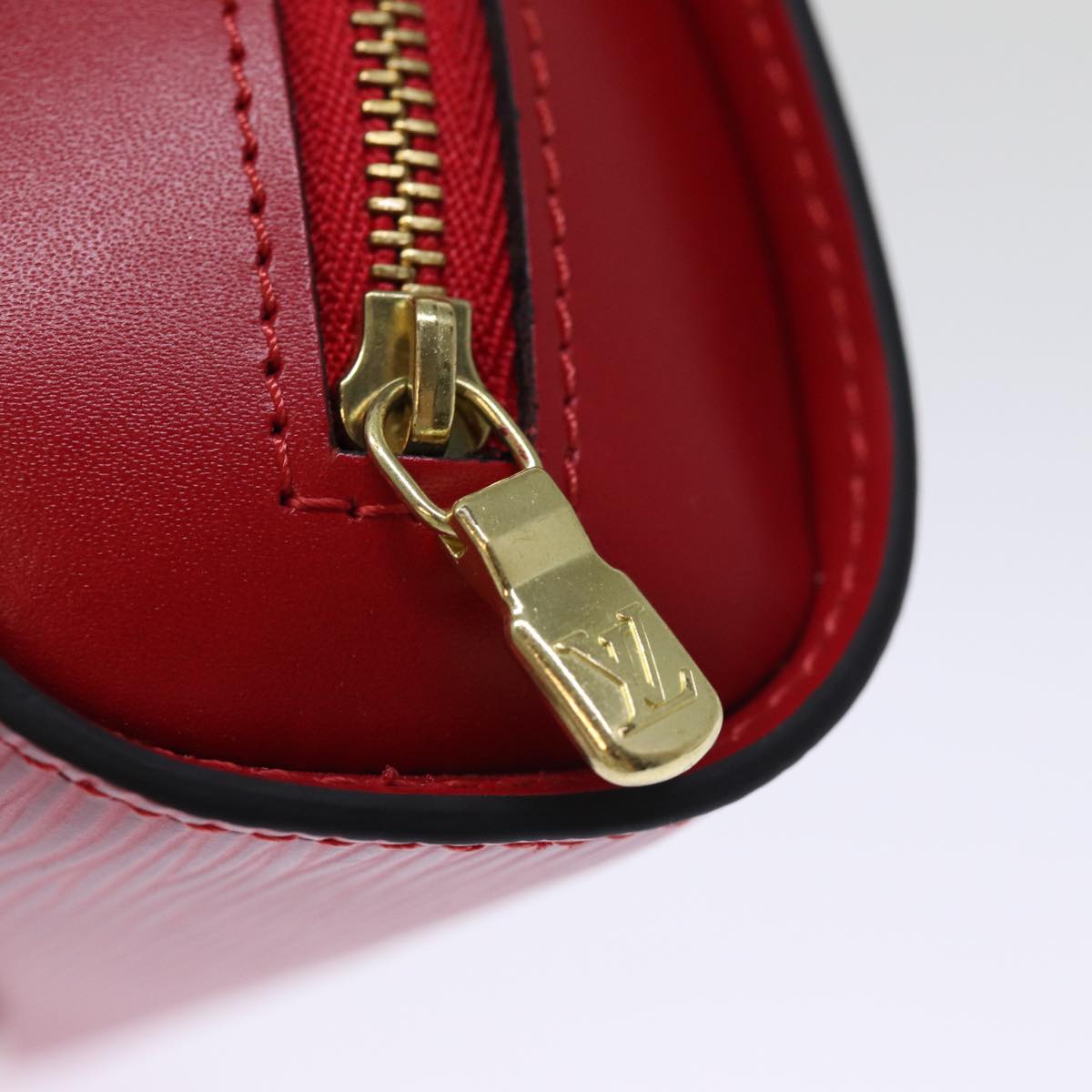 LOUIS VUITTON Epi Dauphine PM Pouch Castilian Red M48447 LV th4932