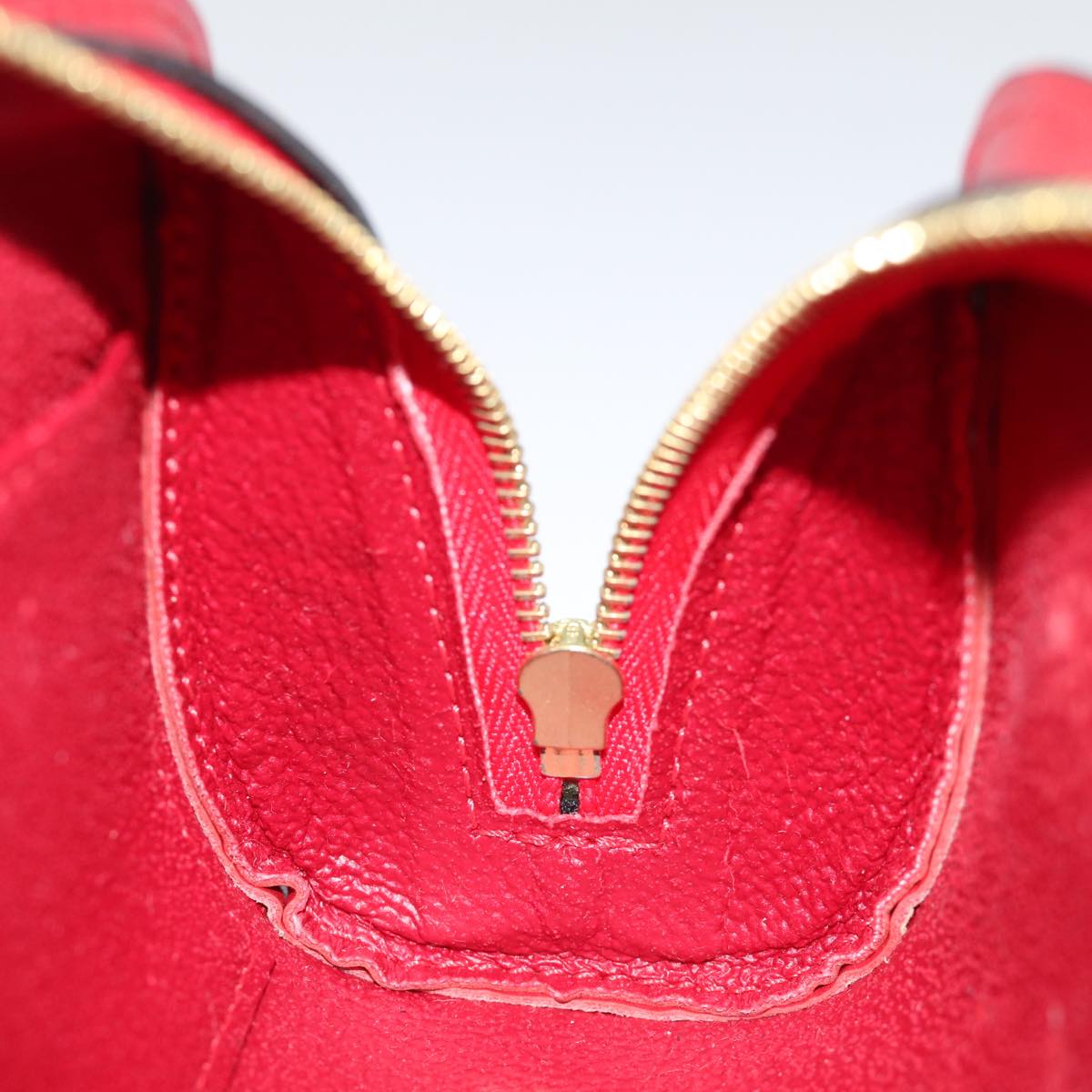 LOUIS VUITTON Epi Dauphine PM Pouch Castilian Red M48447 LV th4932