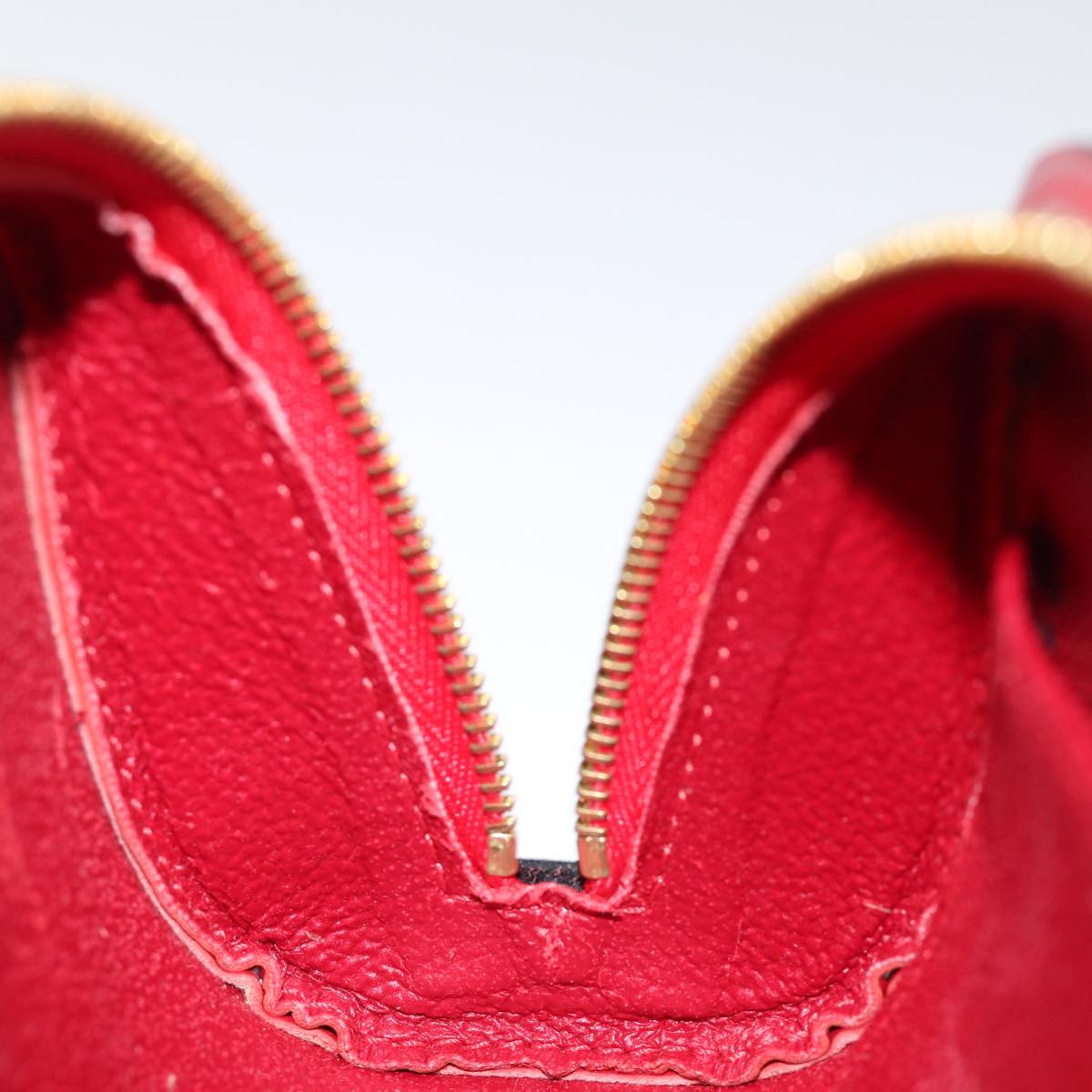 LOUIS VUITTON Epi Dauphine PM Pouch Castilian Red M48447 LV th4932