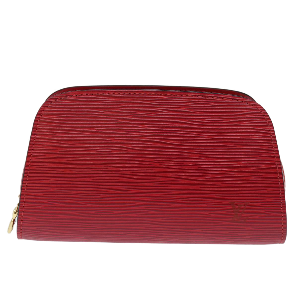 LOUIS VUITTON Epi Dauphine PM Pouch Castilian Red M48447 LV th4932