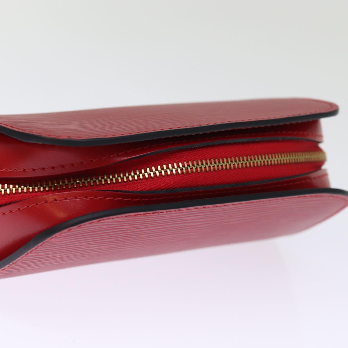 LOUIS VUITTON Epi Dauphine PM Pouch Castilian Red M48447 LV th4932