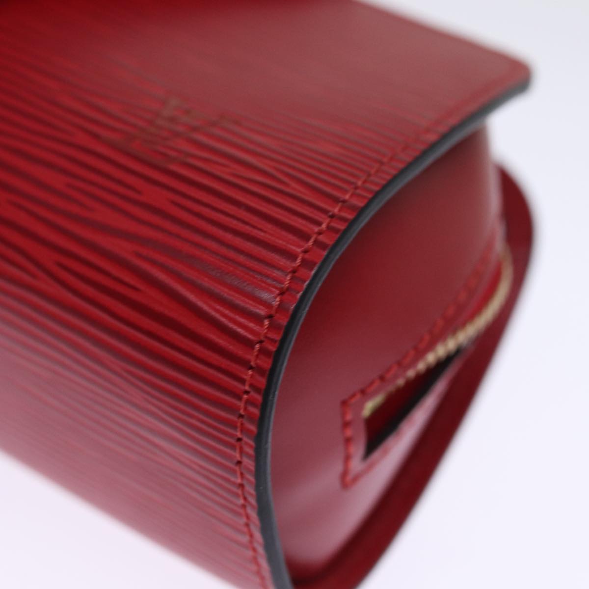 LOUIS VUITTON Epi Dauphine PM Pouch Castilian Red M48447 LV th4932