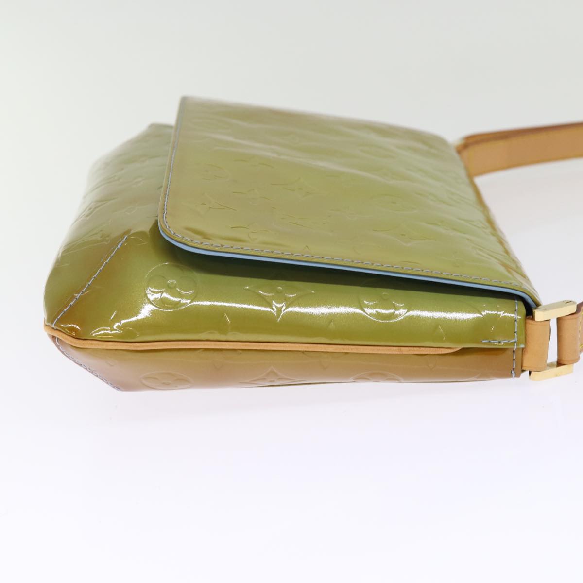 LOUIS VUITTON Monogram Vernis Thompson Street Bag Baby Blue M91009 th4937