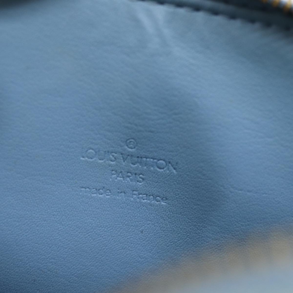 LOUIS VUITTON Monogram Vernis Bedford Hand Bag Baby Blue M91007 LV th4938