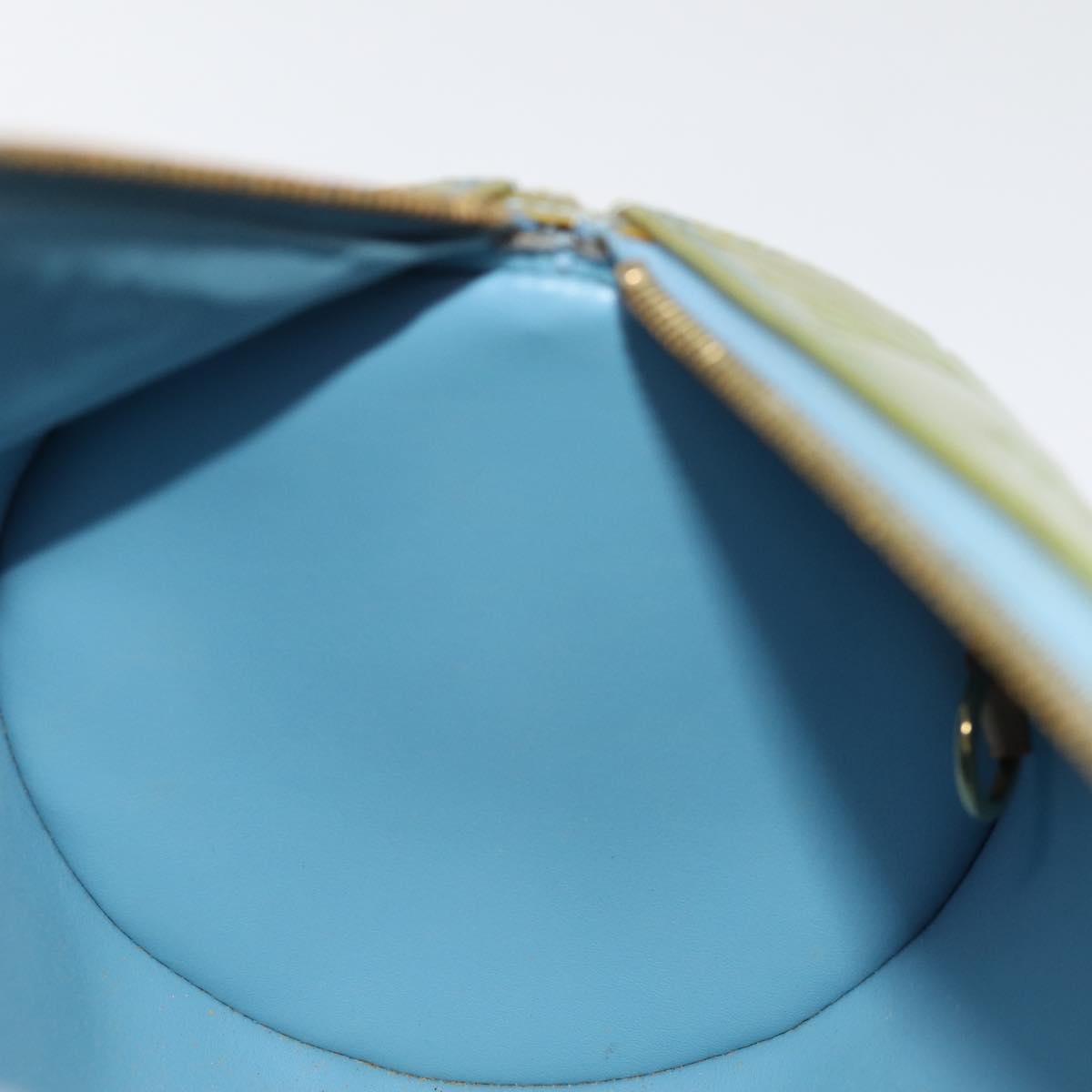 LOUIS VUITTON Monogram Vernis Bedford Hand Bag Baby Blue M91007 LV th4938