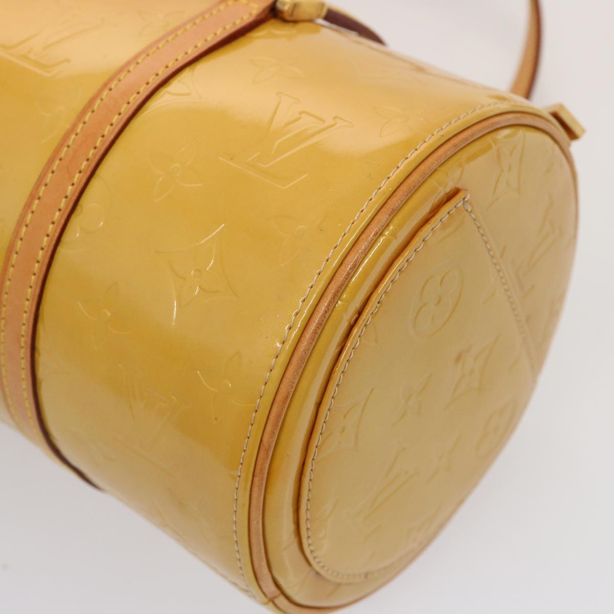 LOUIS VUITTON Monogram Vernis Bedford Hand Bag Beige M91006 LV th4939