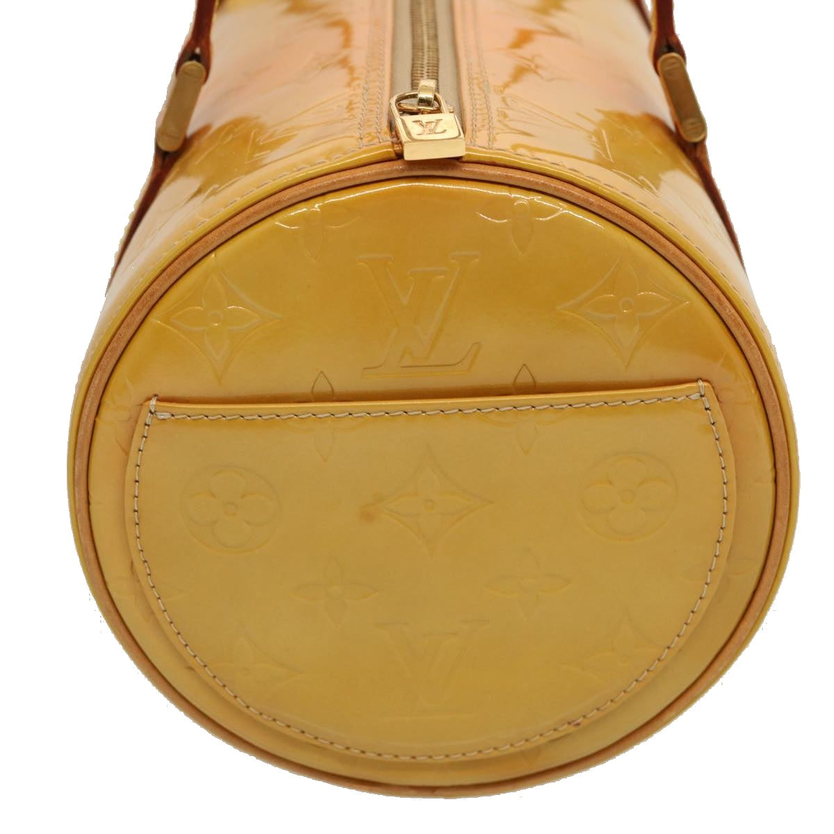 LOUIS VUITTON Monogram Vernis Bedford Hand Bag Beige M91006 LV th4939