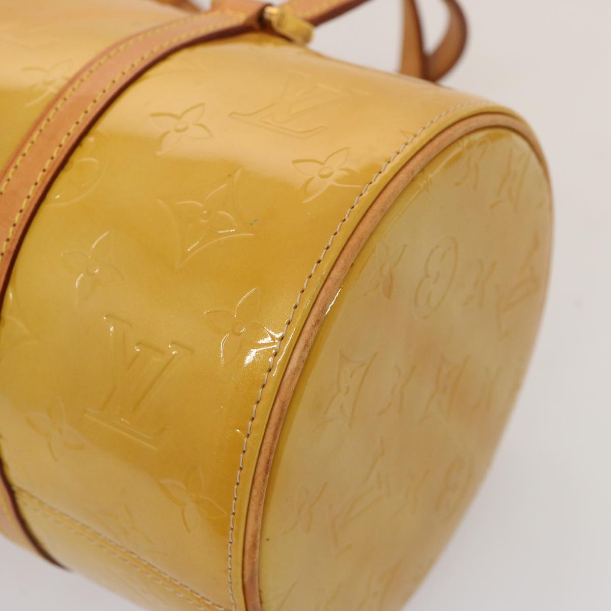 LOUIS VUITTON Monogram Vernis Bedford Hand Bag Beige M91006 LV th4939