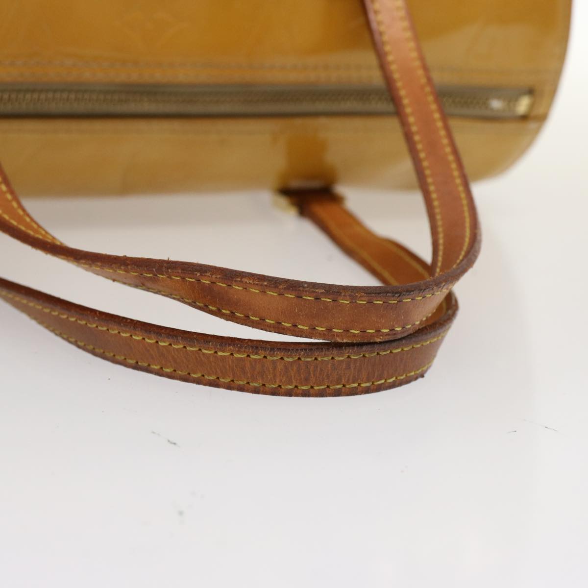 LOUIS VUITTON Monogram Vernis Bedford Hand Bag Beige M91006 LV th4940